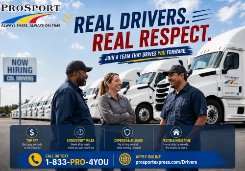 Real Drivers, Real Respect: Why CDL Drivers Choose ProSport Express - ProSport Express Chicago Trucking Company