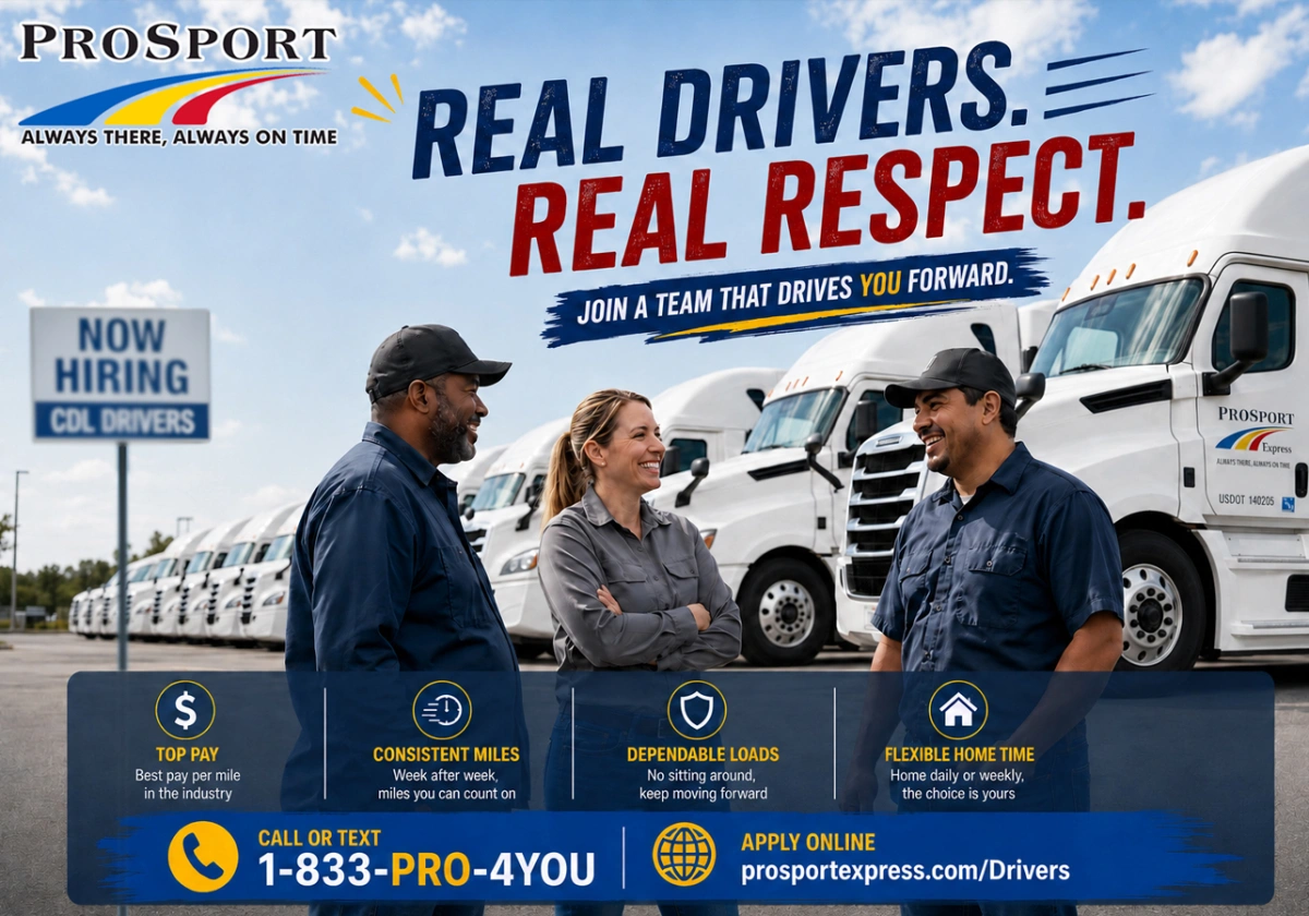 Real Drivers, Real Respect: Why CDL Drivers Choose ProSport Express