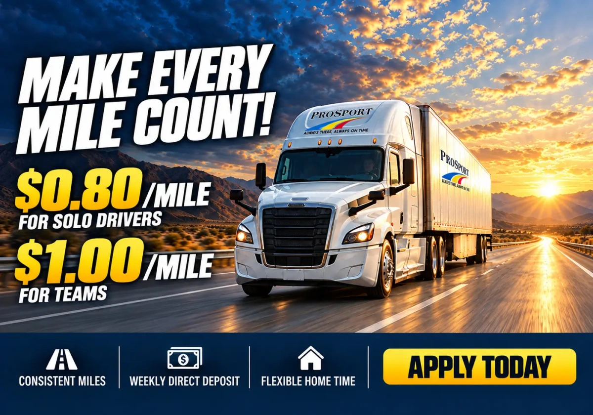 Make Every Mile Count - How ProSport Express Helps CDL Drivers Maximize Their Earnings - ProSport Express Chicago Trucking Company